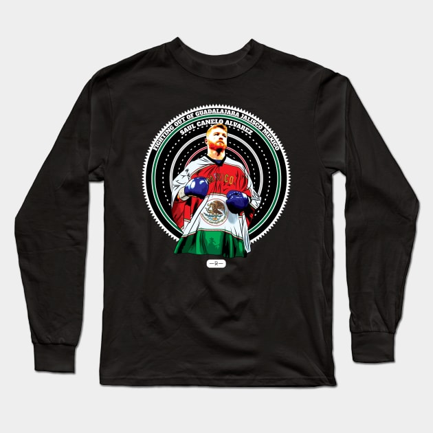 Canelo Poncho Long Sleeve T-Shirt by deenallydesigns